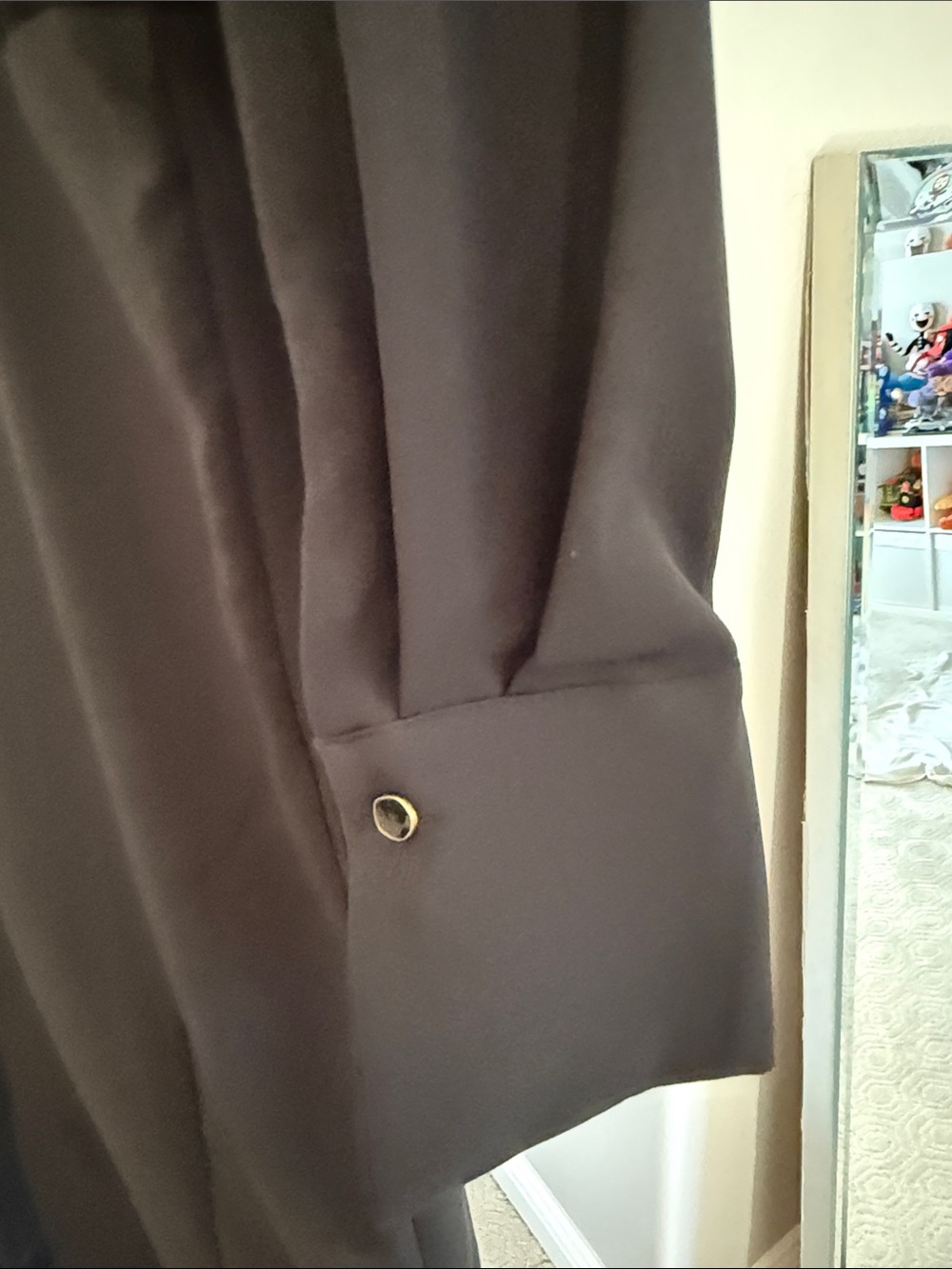Zara Black Long-Sleeve Shirt Dress - Picture 5 of 7